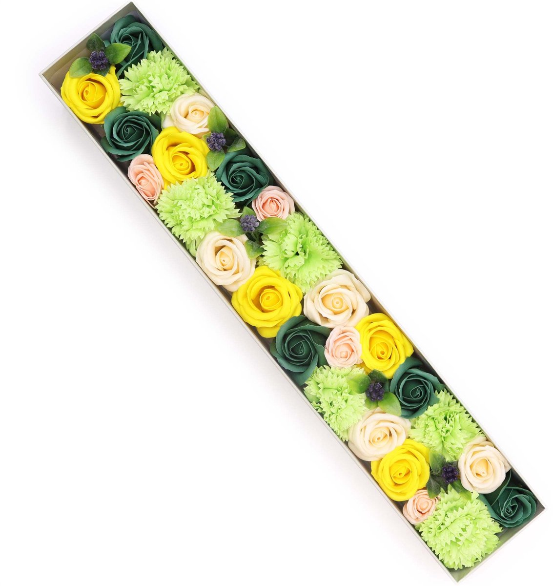 Ancient Wisdom Extra lange doos multicolor - geschenkdoos - zeepbloemen - cadeau - ervaring - verrassing