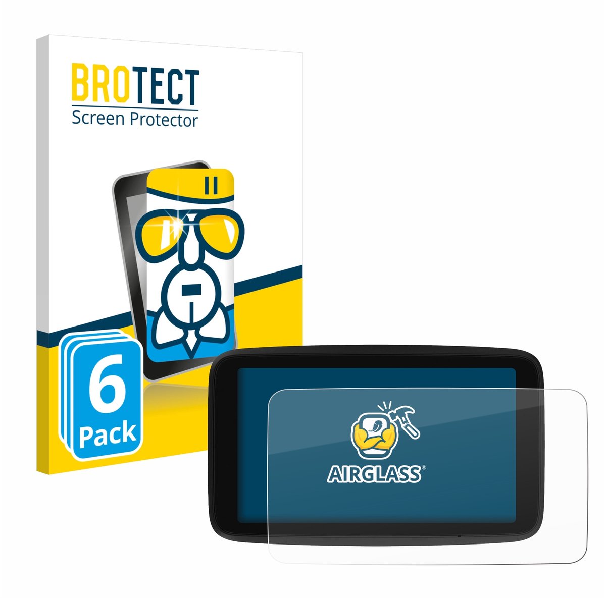 Screenprotector 6 Stuks voor TomTom GO Classic 5" (2e generatie) Beschermglas transparant