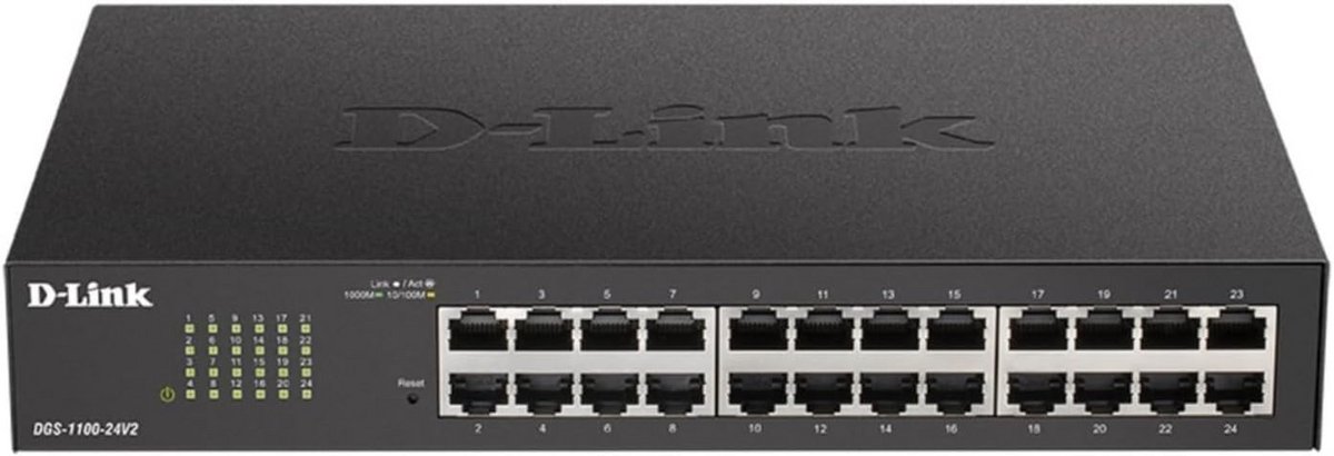 24-Poorts Gigabit Smart Managed Switch met VLAN en Fanless Ontwerp