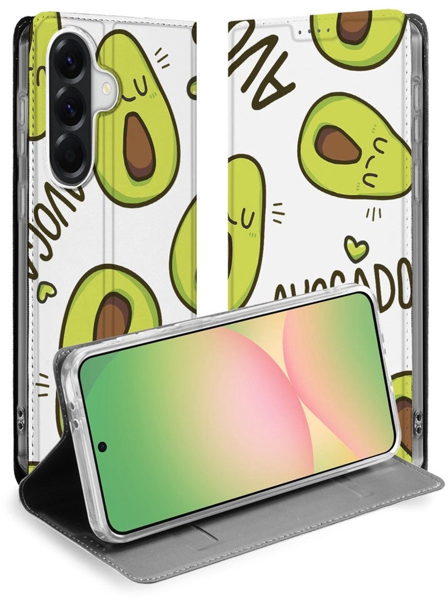 Samsung Galaxy A57 Flip Style Cover Avocado Singing
