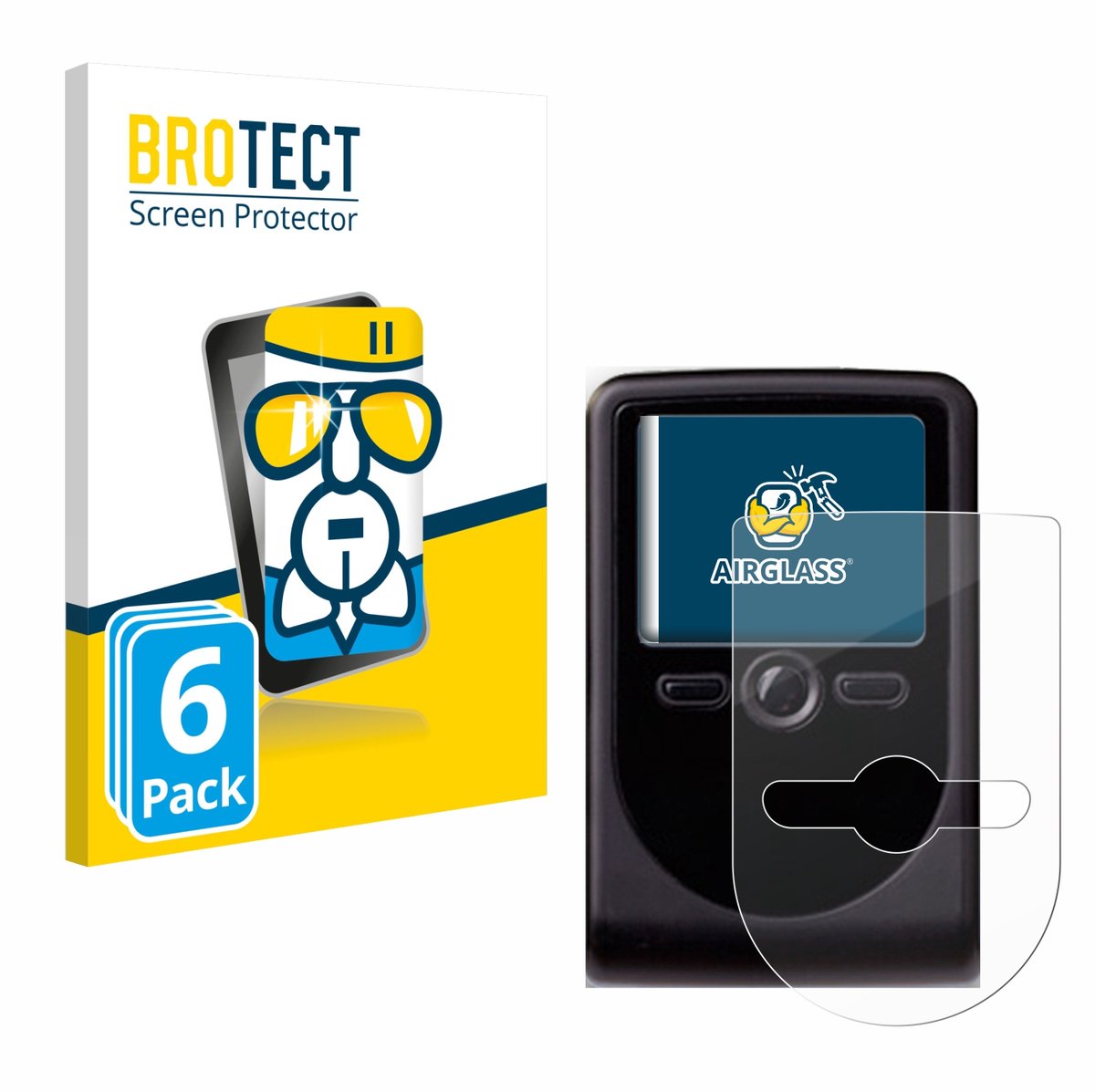 Screenprotector 6 Stuks voor OneSpan DigiPass 760 Beschermglas transparant