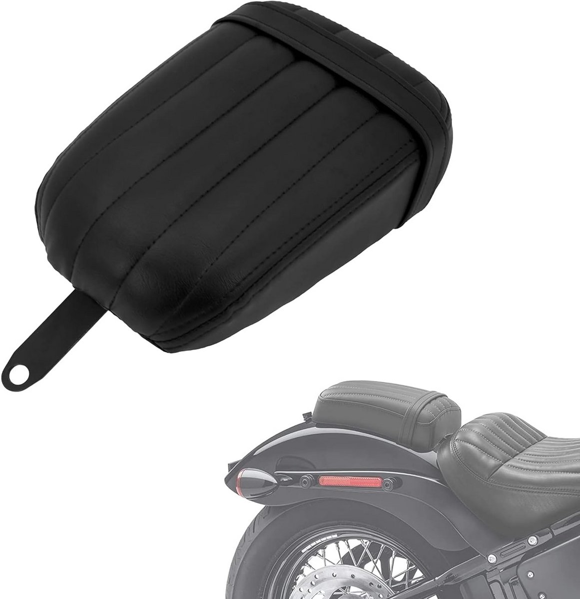 Passagierszitkussen Motorfiets Achterbank voor Harley Softail Street Bob FXBB FXST Modellen