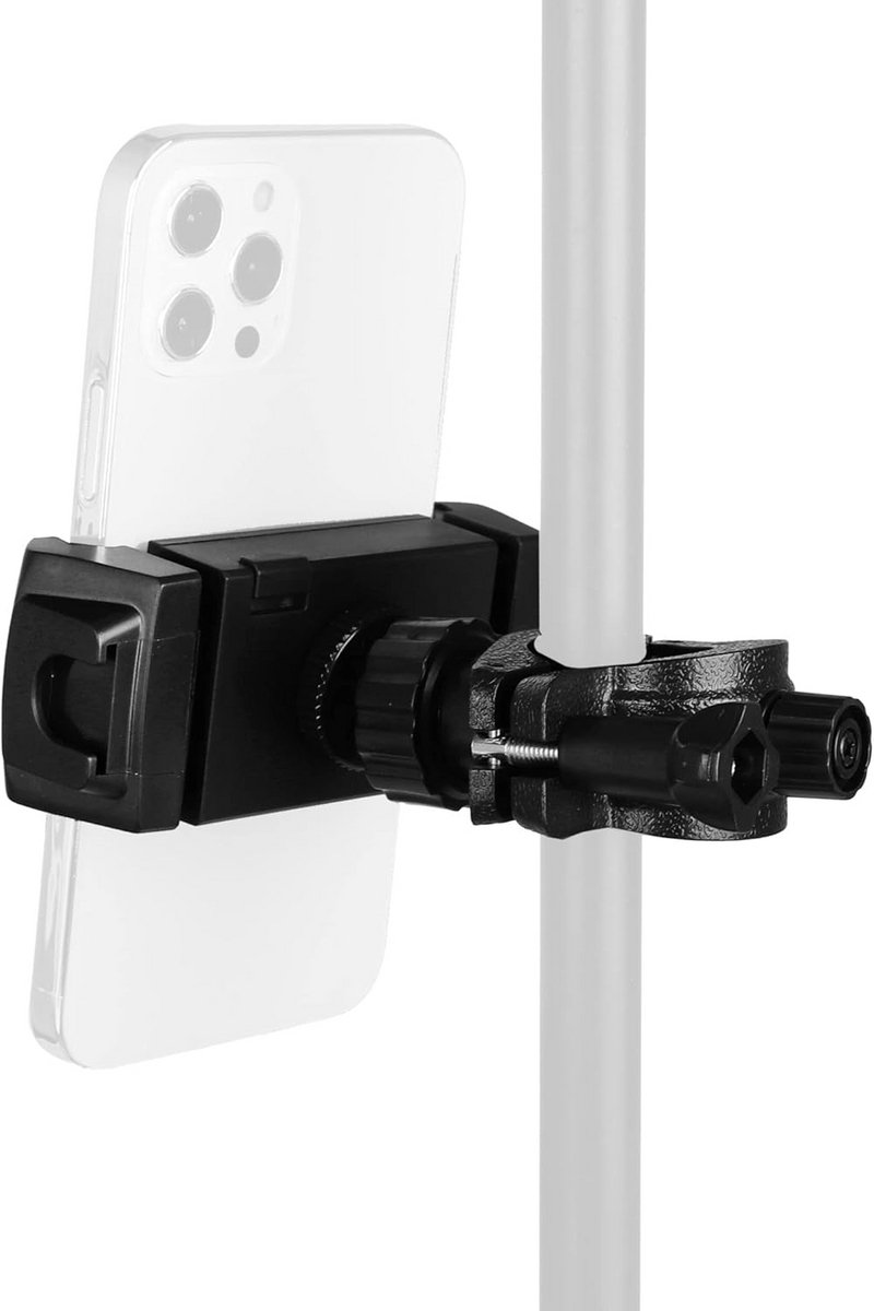 Microfoonstandaard voor telefoon en tablet, geschikt voor video-opnames, optredens en karaoke