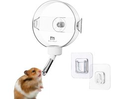 Waterfles voor hamsters - met zuignap voor makkelijk bijvullen