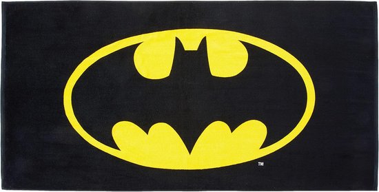 Batman strandlaken - superzacht katoenen badstof handdoek, 152 x 76 cm