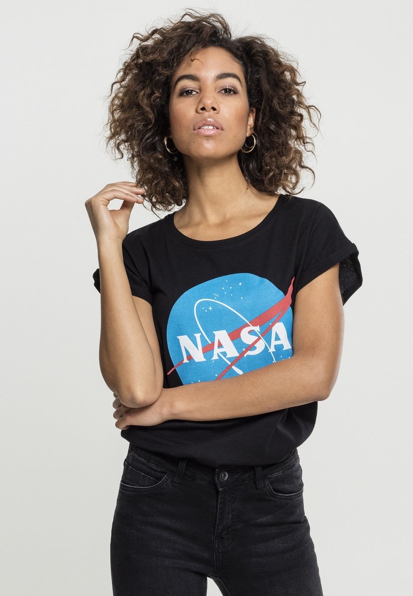 Mister Tee NASA NASA Insignia Dames Tshirt 4XL Zwart