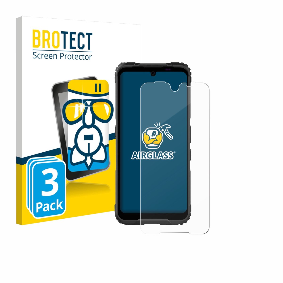 Screenprotector 3 Stuks voor Hammer Blade 5G Beschermglas transparant