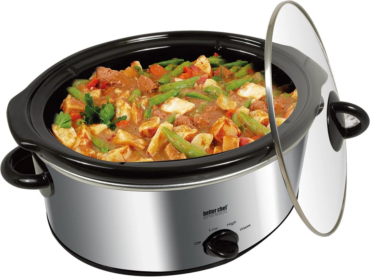 Ovale Slowcooker 3 Liter met Glazen Deksel en 3 - afbeelding 2