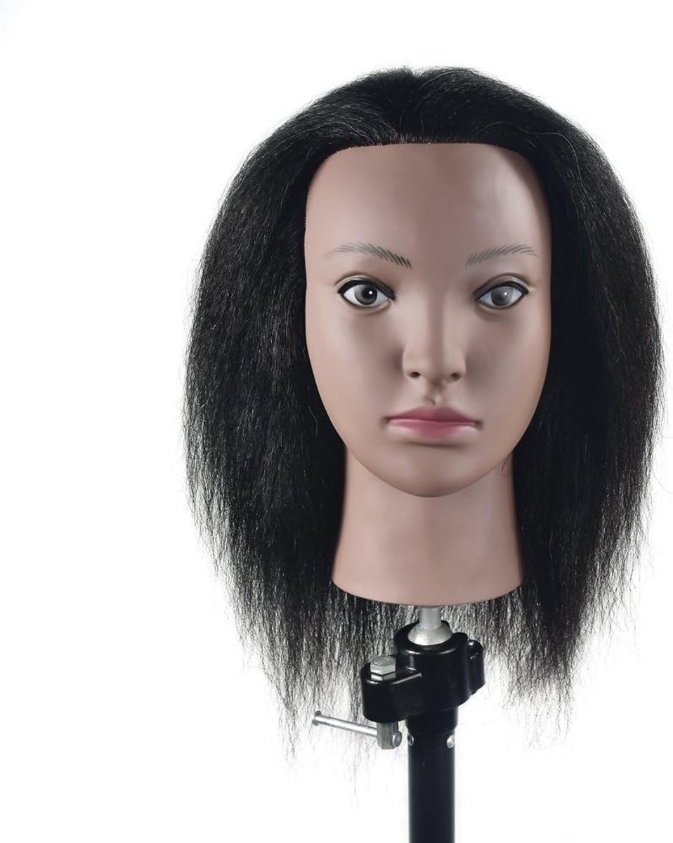 Trainingshoofd Mannequin Realistisch Menselijk Haar voor Kappers en Cosmetologie