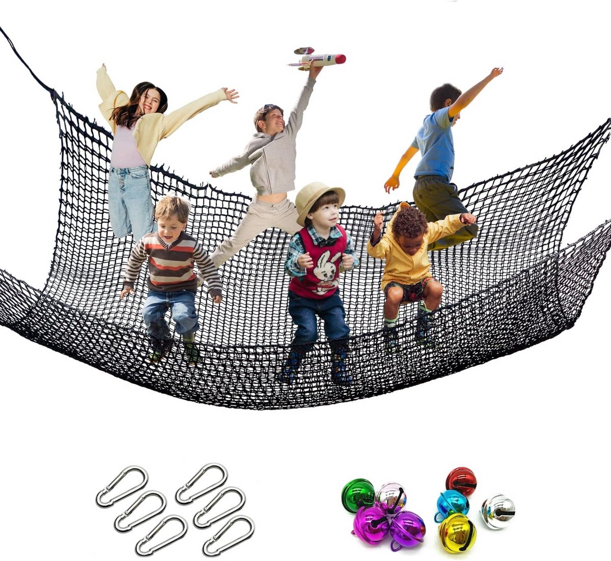 Extra Groot Klimnet voor Buiten | Veilig Speelnet voor Kinderen | Wand Net voor Boomhut of Speeltuin