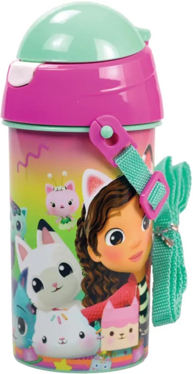 Gabi Drinkfles met Rietje - Koci Domek - 500ml