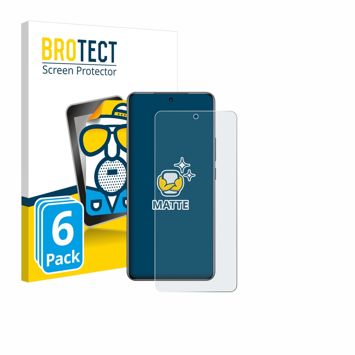 BROTECT - Screenprotector voor realme Neo 8 - Folie Beschermfolie matte 6 Stuks