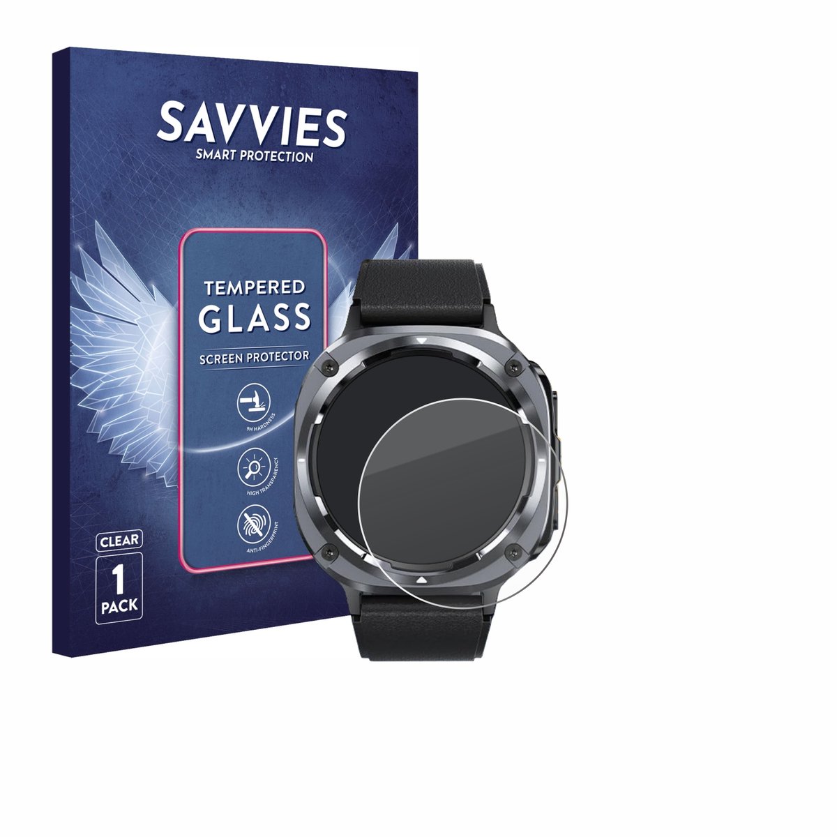 Savvies - Glas Screenprotector voor TIMU S90 1.45" - Gehard Beschermglas 9H