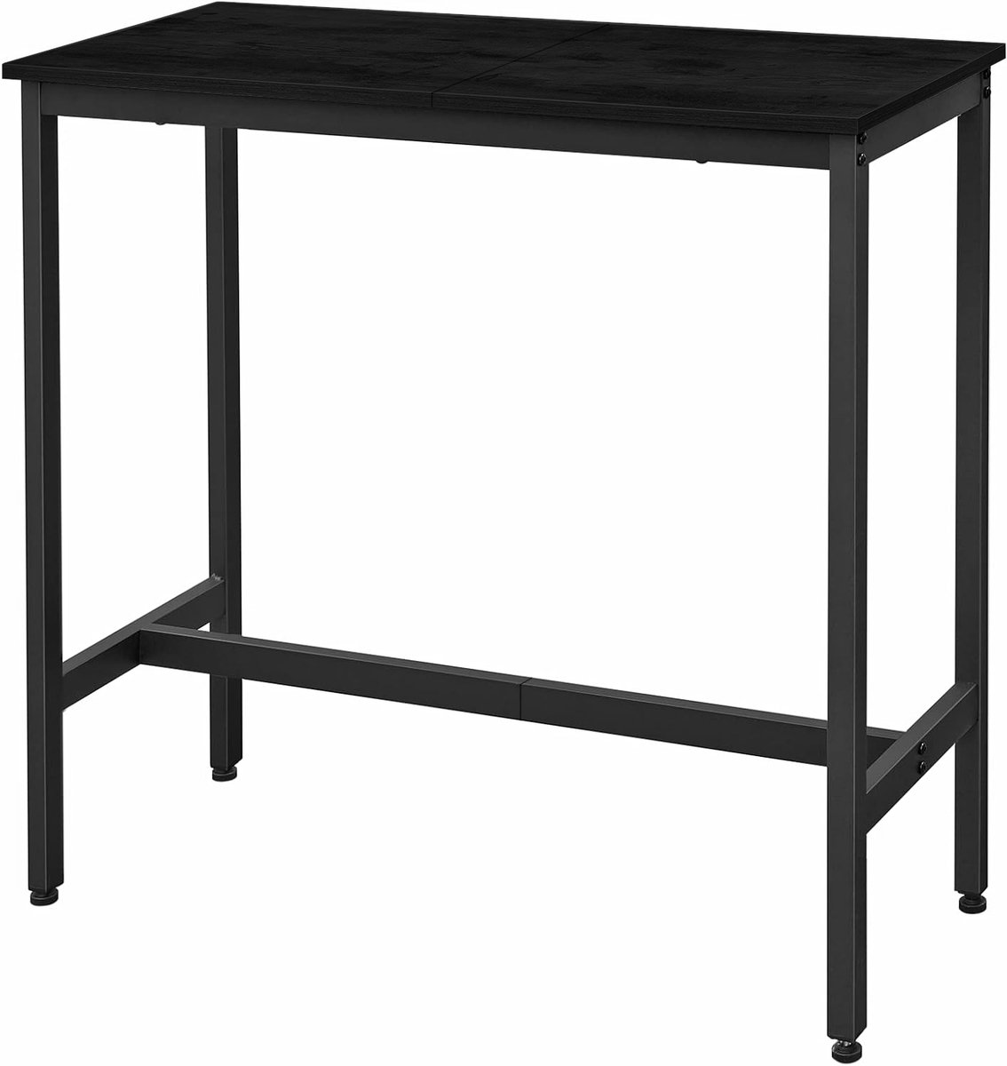 Hoppa! Vintage Bartafel - Rustiek Zwart - Metaal - 100 x 40 x 90 cm (L x B x H)