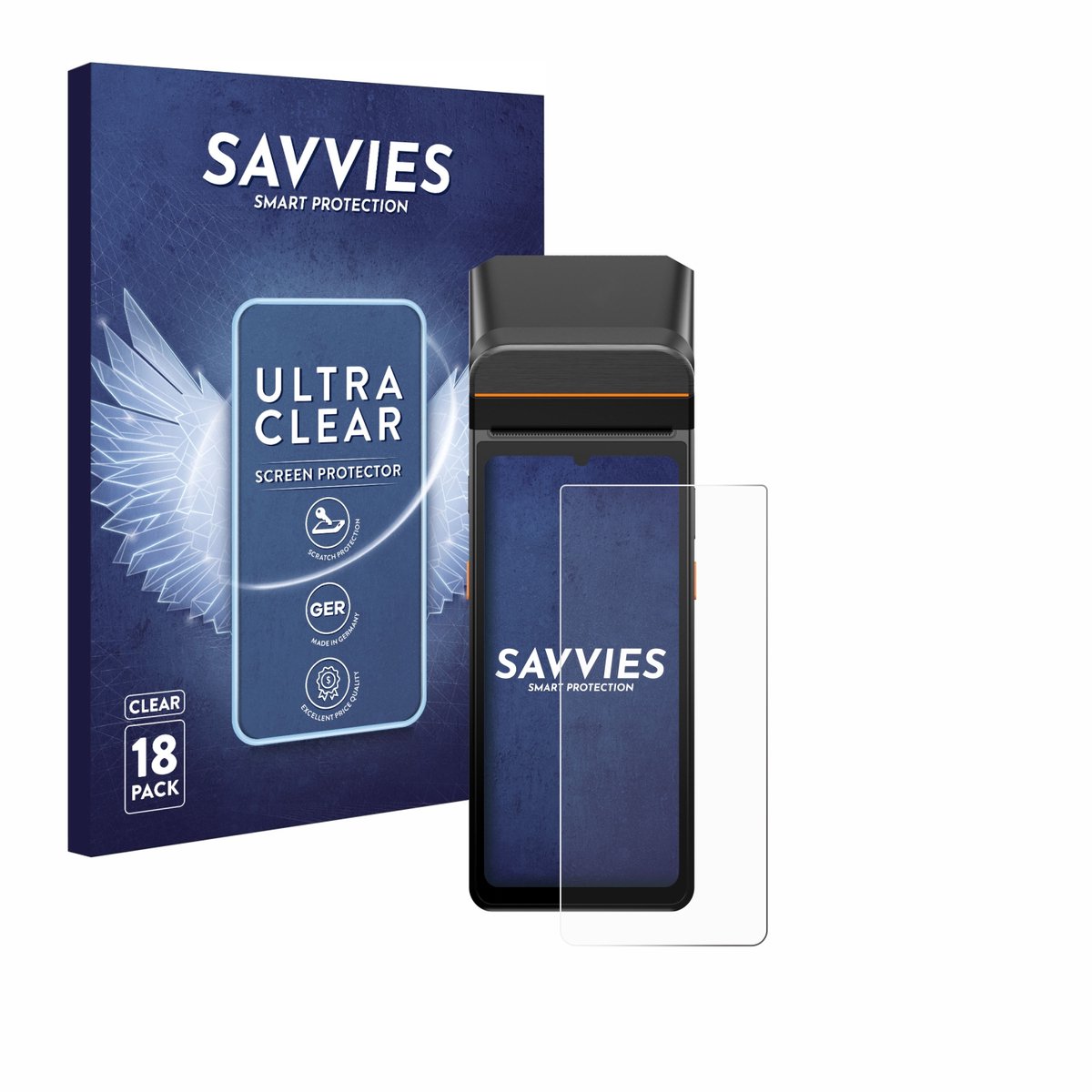 Savvies - Screenprotector voor Sunmi V3 A13 - Folie Beschermfolie transparant 18 Stuks