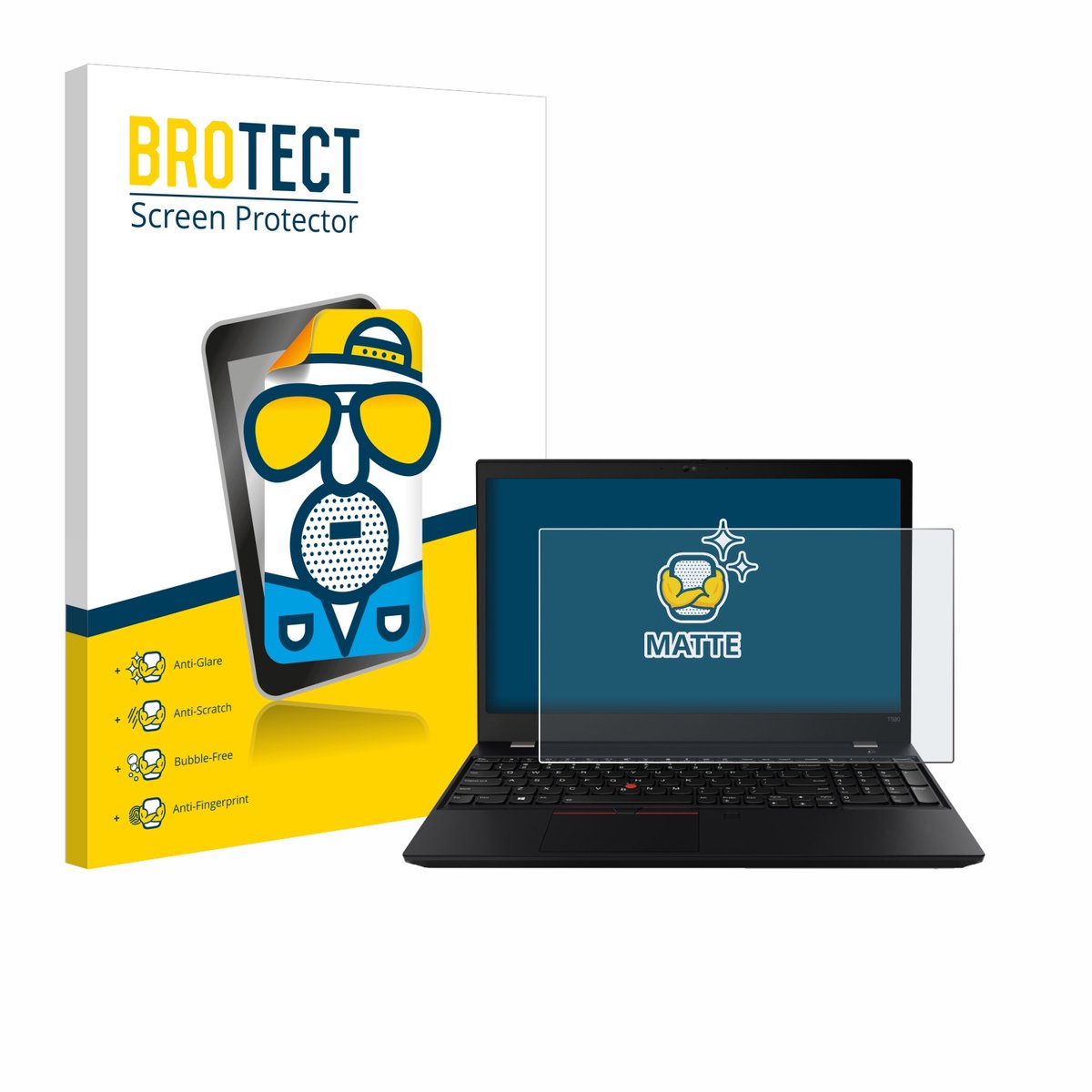 BROTECT - Screenprotector voor Lenovo ThinkPad T590 Non-Touch - Folie Beschermfolie matte