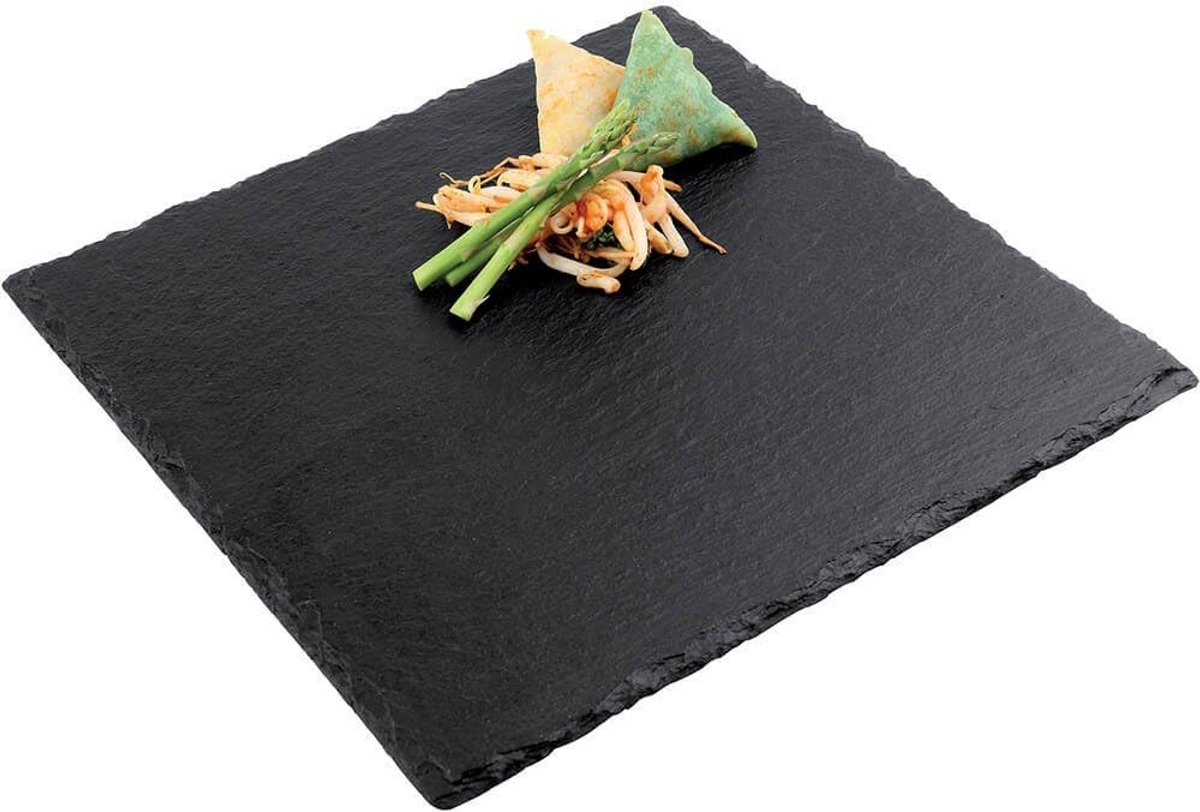 Vierkante Leisteen Serveerplaat 30x30 cm - Perfect voor Presentatie