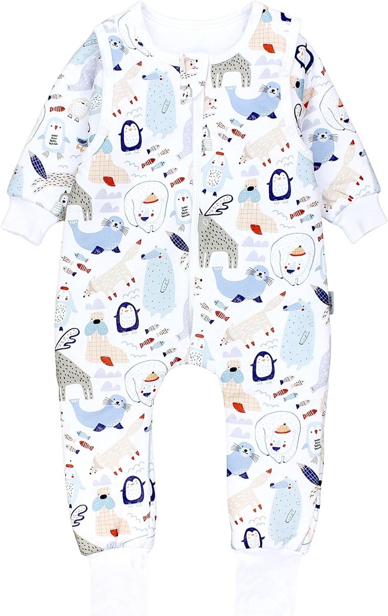 Baby Slaapzak met Voetjes en Afneembare Mouwen 2.5 TOG Warm