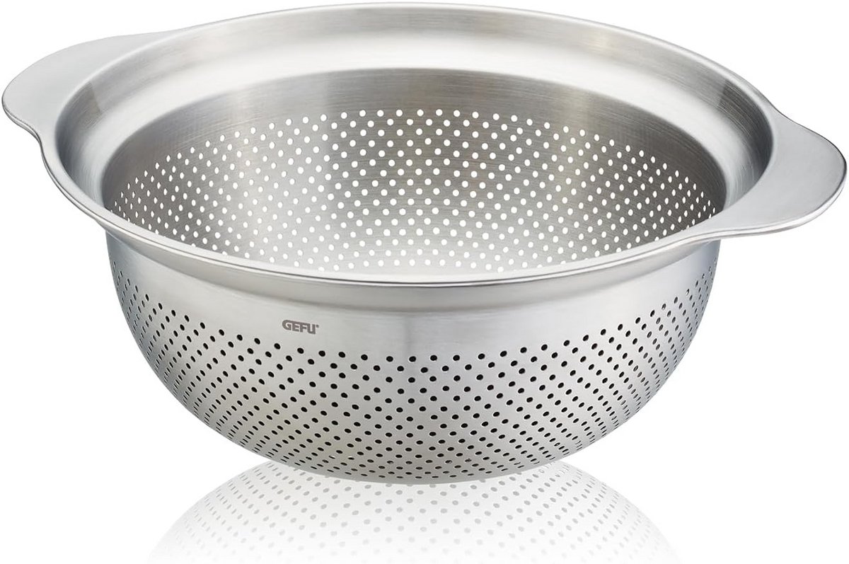 RVS Keukenzeef Met Steel Ø 27 cm - Fijne Rvs Vergiet