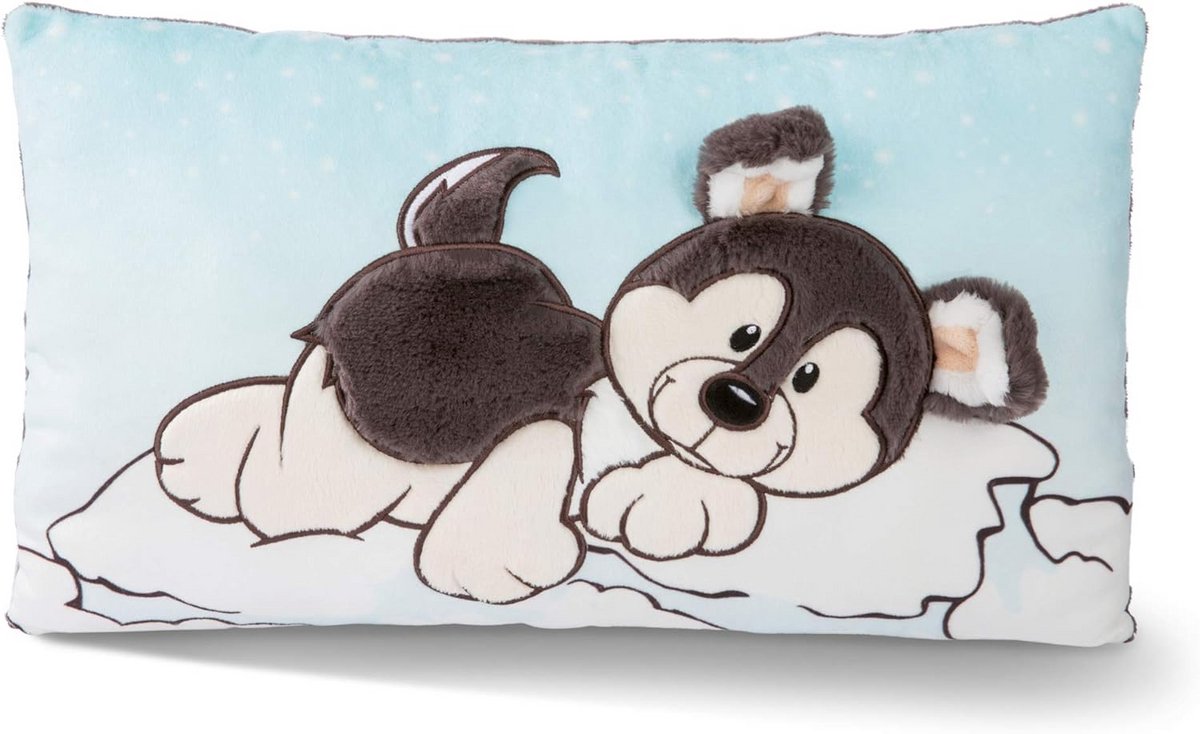 Pluche Husky Kussen Zacht Speelgoed Hond voor Kinderen en Baby's 43x25 cm