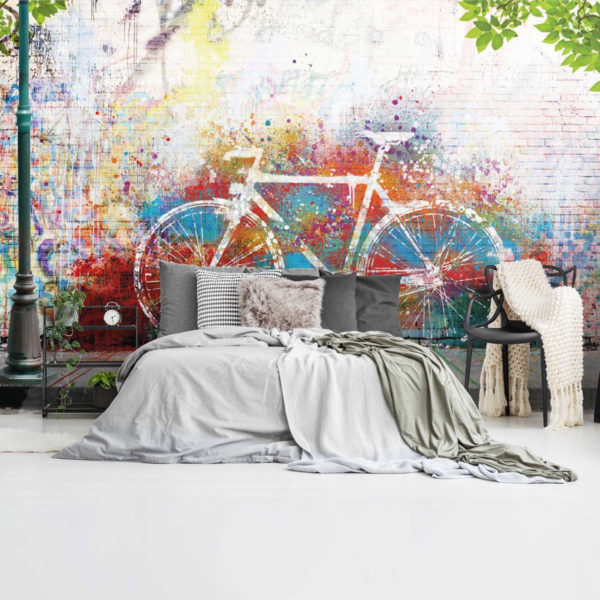 Fotobehang Streetart graffiti - 260 x 384 - Vlies - REINDERS