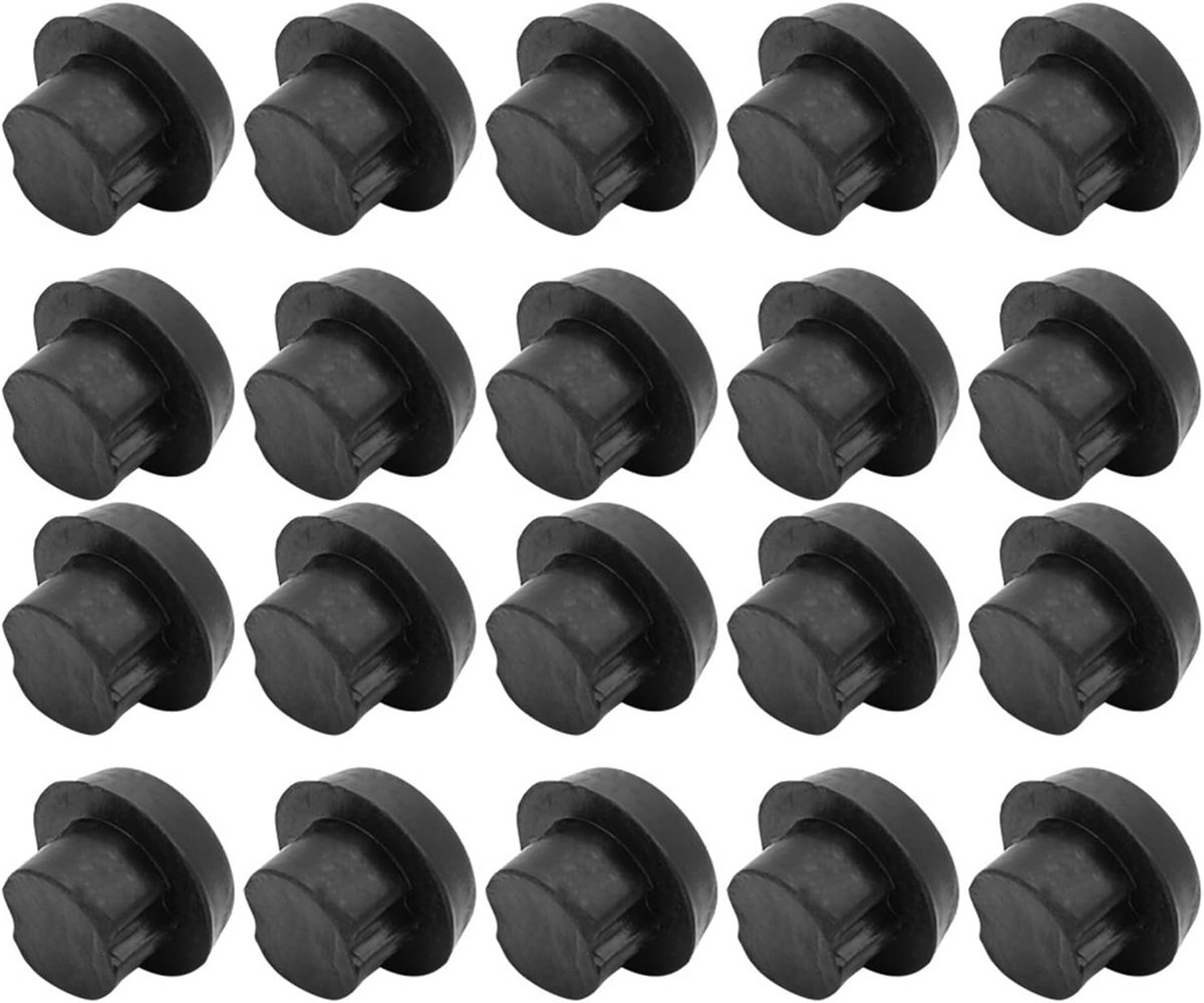 20 Stuks Rubberen Keu Doppenset voor Biljartkeu - Stootdop Eindkap Beschermer