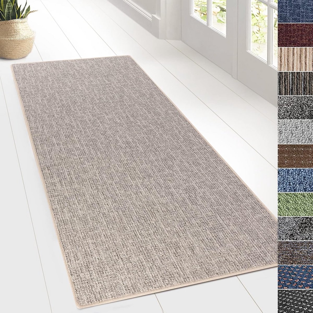 Vloerkleed Runner voor Hal, Keuken en Woonkamer - Per Meter - Antislip - Geschikt voor Vlo