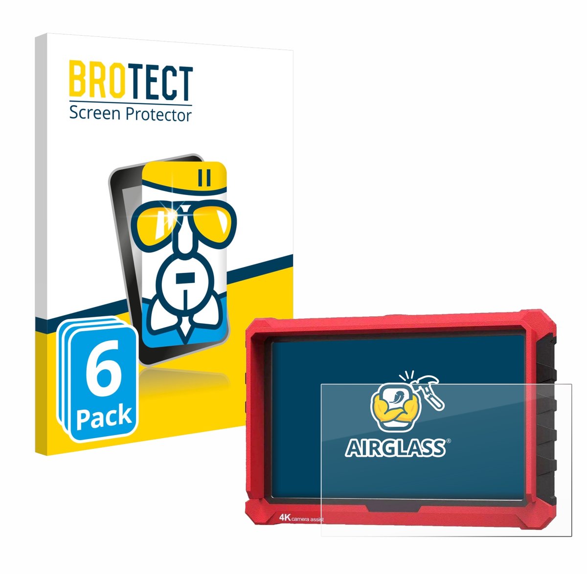 Screenprotector 6 Stuks voor Lilliput A7s 7" Beschermglas transparant