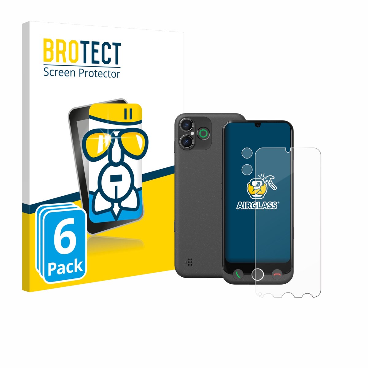 Screenprotector 6 Stuks voor Doro Aurora A30 (Voor+Camera) Beschermglas transparant