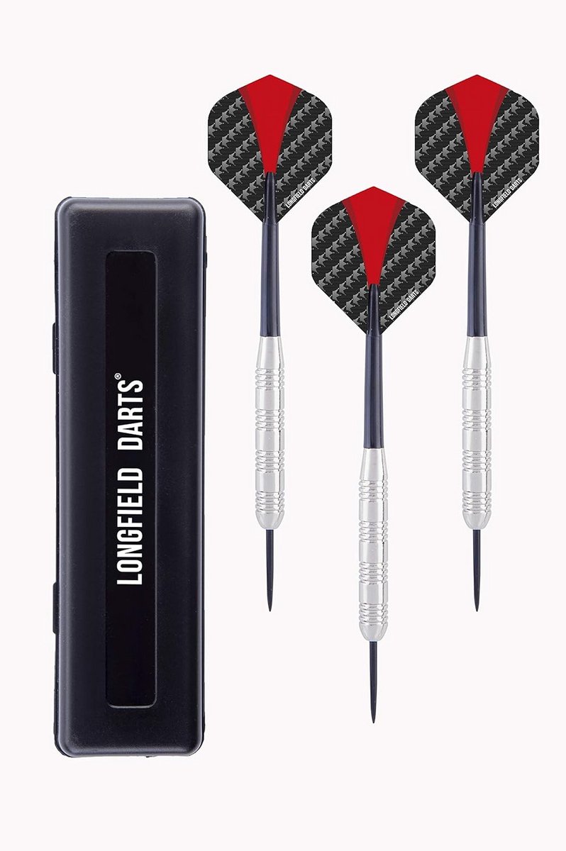 Steeltip Darts Set Nikkelzilver Kwaliteit voor Precisie en Spelplezier