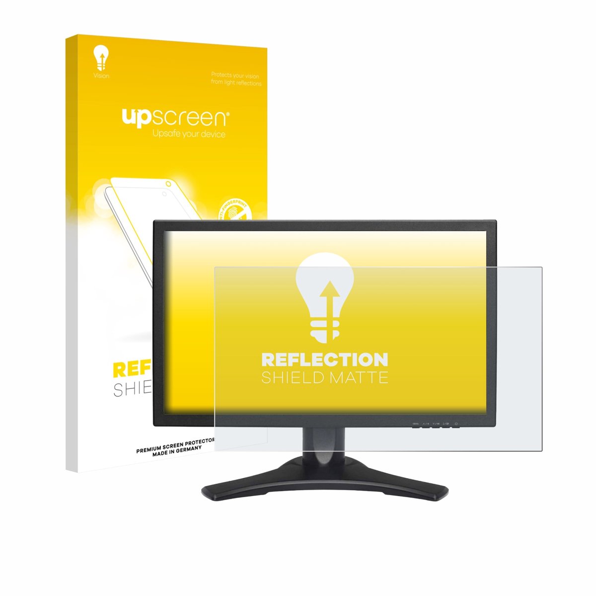 upscreen - Screenprotector voor Hanns.G HP227 - Folie Beschermfolie anti glare matte