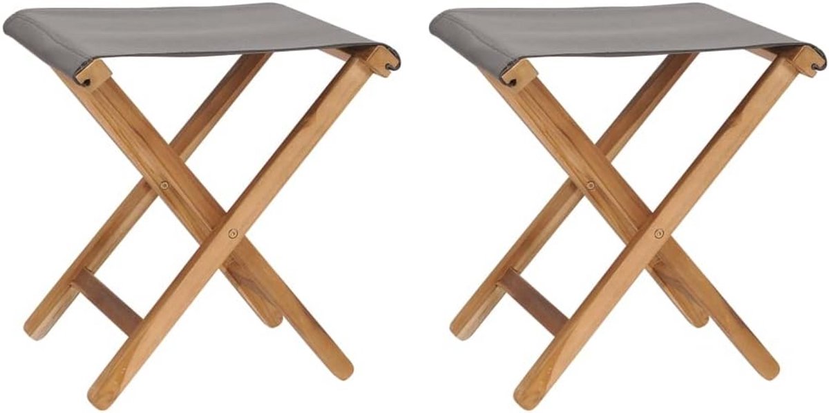 Tuinstoelen Inklapbaar - Teakhout Stoelen - Buiten Zitten - Duurzaam Hardhout - 38 x 38 x 