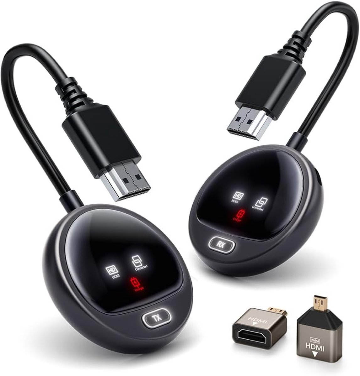 Draadloze HDMI Extender 4K / 50 Meter - Plug & Play Zender en Ontvanger voor Laptop en PC