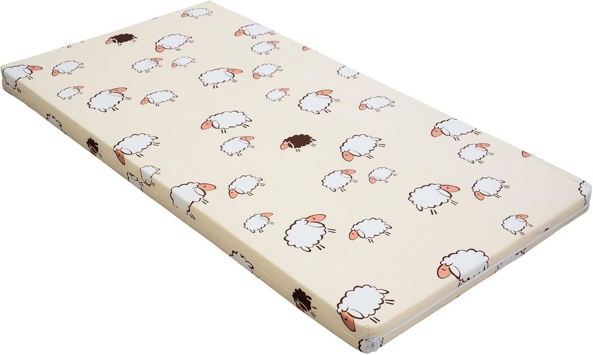 Kinder Matras voor Reisbed of Ledikant 70x140 cm Schuimkern Wasbaar