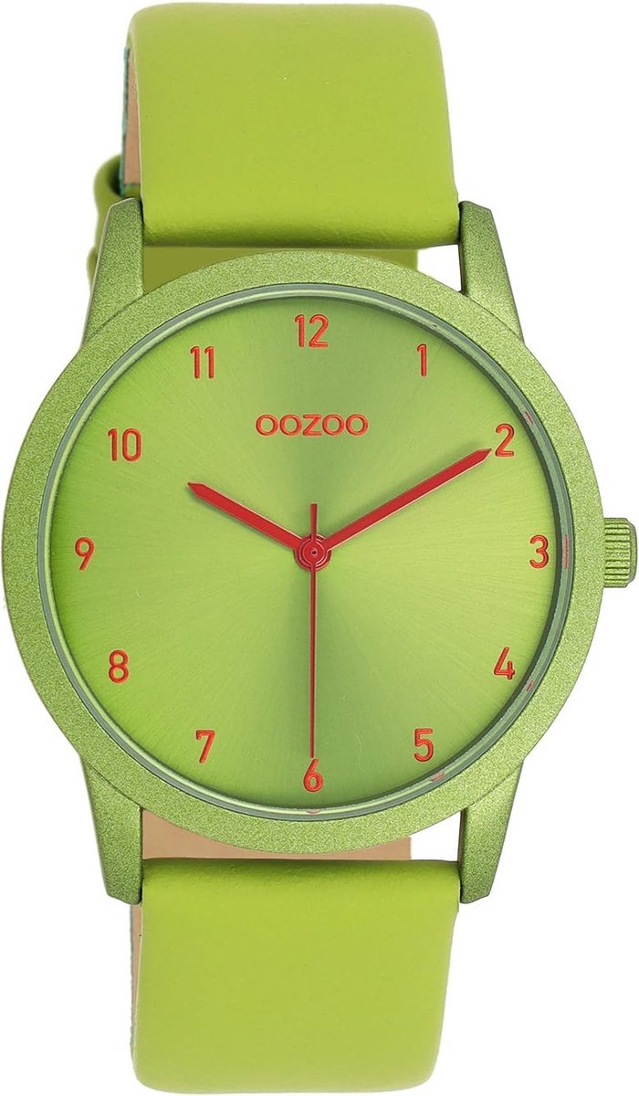 Elegant Dameshorloge met Leren Band - Modern Analoog Polshorloge - Zilverkleurig 38mm