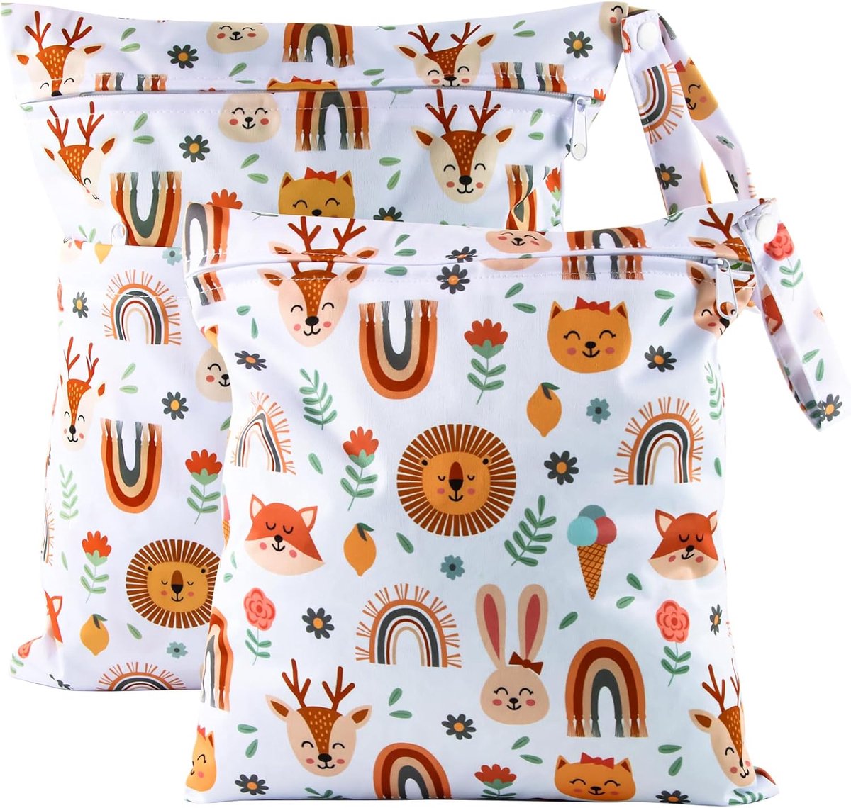 Set van 2 Waterdichte Wetbags voor Kinderdagverblijf en Zwemspullen - Tas voor Natte en Droge Kleding