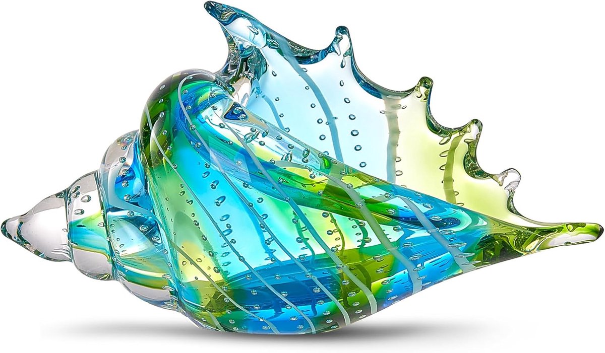 Handgeblazen Glazen Zee Dier Figuur als Uniek Woonaccessoire