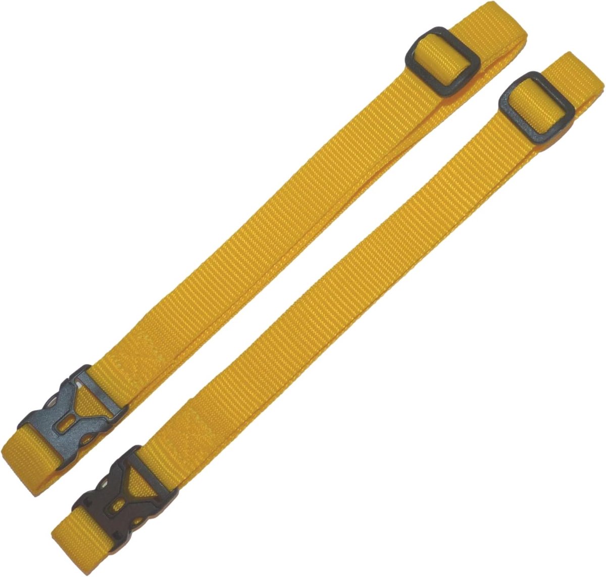 Singelband met gesp - Spanband bagage - Bagage vastzetten - Lengte verstelbaar - 2 meter - Geel
