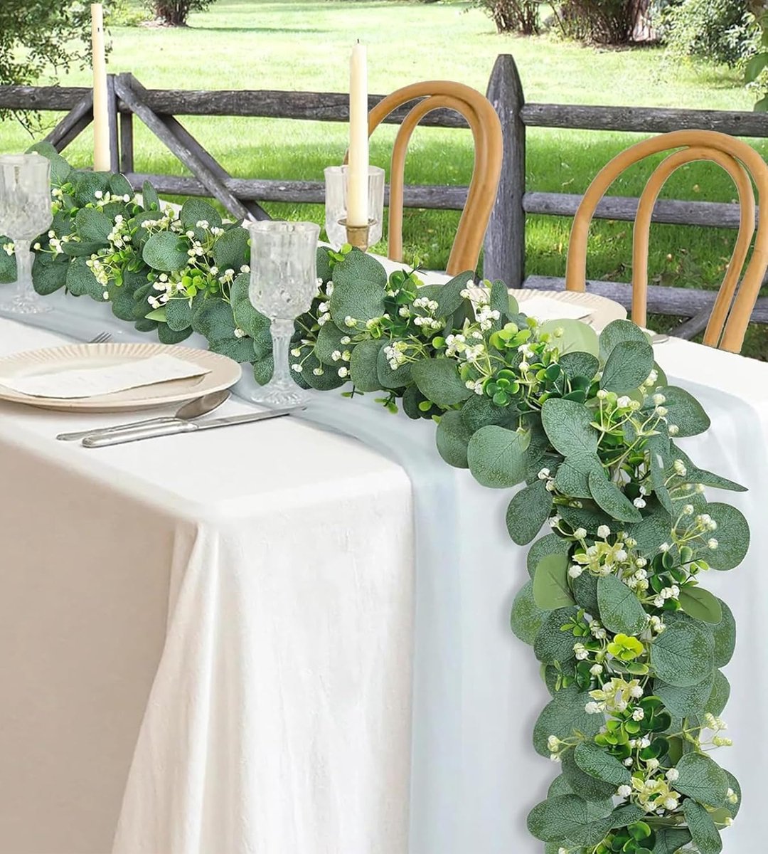 Realistische Kunstmatige Klimop & Eucalyptus Slinger voor Decoratie