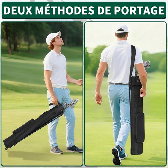 Lichte Golftas met Standaard 120 cm - Draagbaar en Verstelbaar van Merkloos — afbeelding 5