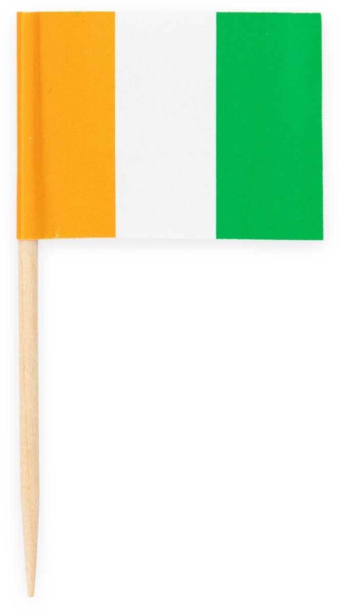 150x Cocktailprikkers Ierland - Hapjes Cocktail Tapas Zomer Terras EK / WK Voetbal