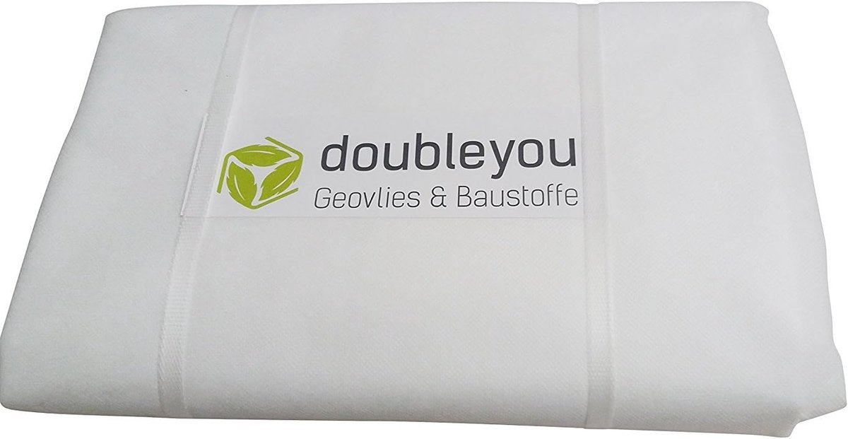 Onkruiddoek met ankers - Beschermingsdoek bodem - Zandbak ondergrond - XXL formaat 32m - 320 x 320 meter - Wit