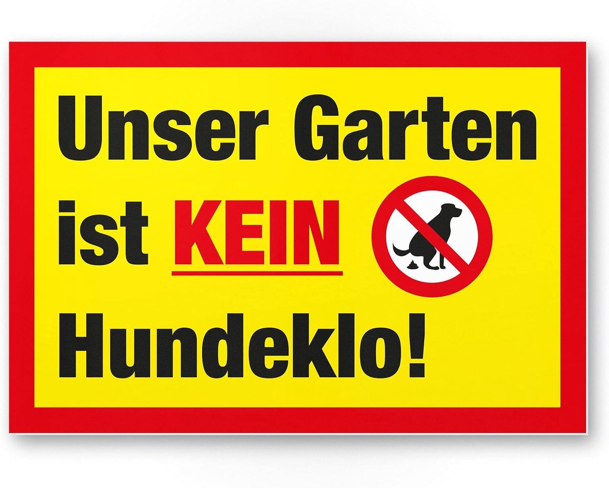 Verboden voor Honden Trainingsbord - Weerbestendig Kunststof Waarschuwingsbord
