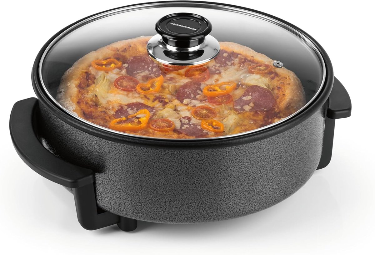 Elektrische Pizza Pan met Thermostaat - 30 cm - Ideaal voor Pizza, Paella en meer