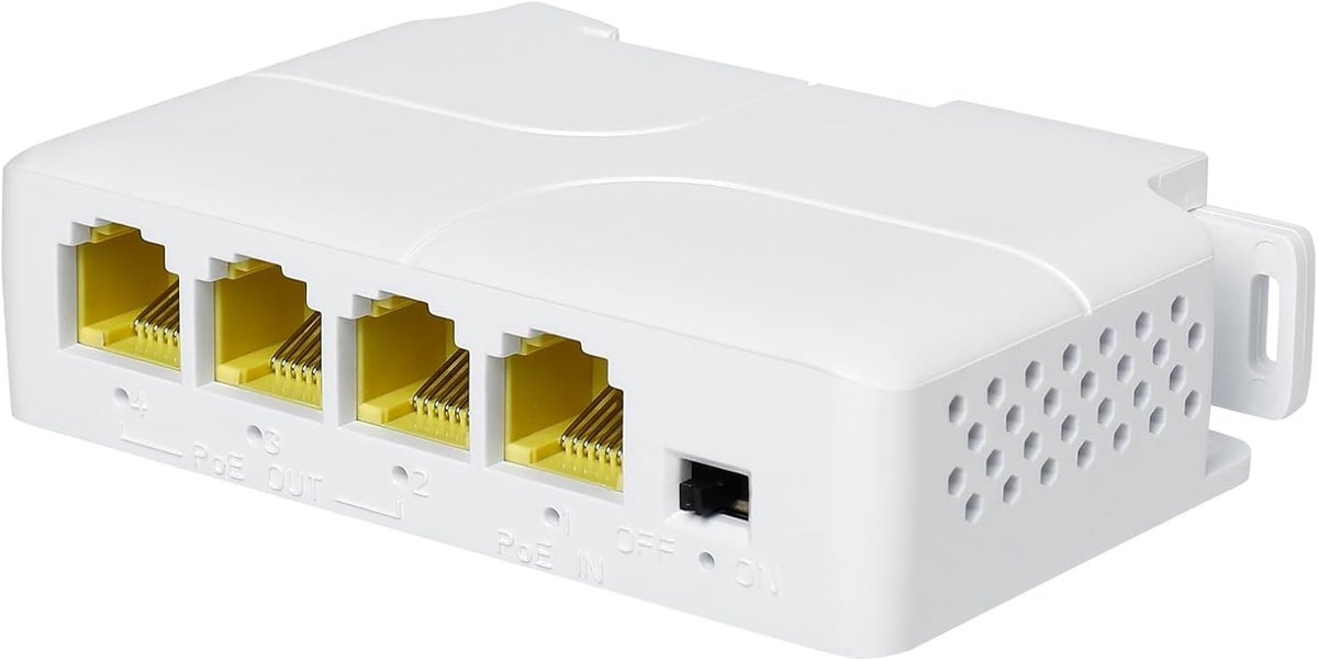 Gigabit PoE Extender met 3 Poorten - 1000Mbps Repeater voor 250 Meter Uitbreiding
