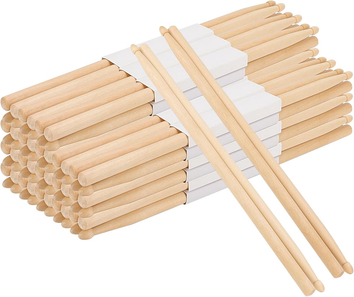 20 Paar 5A Houten Drumstokken Set - Klassieke Esdoorn voor Beginners en Gevorderden