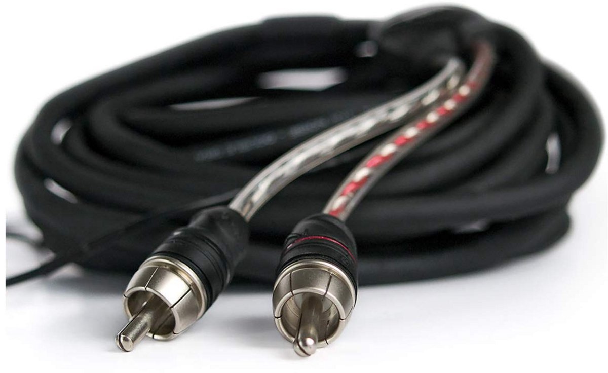 Audio Verbindingskabel - Signaalkabel - Auto Audio - Hoge Afscherming - 55 Meter - Zwart