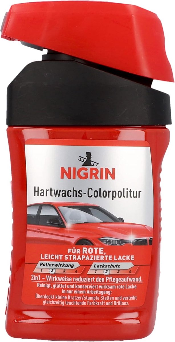 Harde Wax Kleurpolitoer Rood 300 ml - Krassen Herstellen en Langdurige Glans