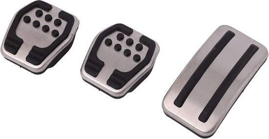 Set van 3 RVS Antislip Pedaal Covers voor Auto Focus 2 MK2 MK3 (2005-2016) — afbeelding 2