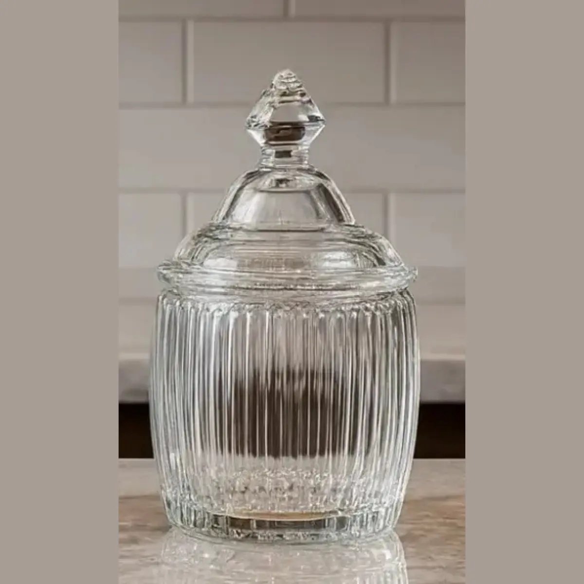 Candy - voorraadpot - bonbonnière - glas met deksel - transparant - duurzaam en stijlvol